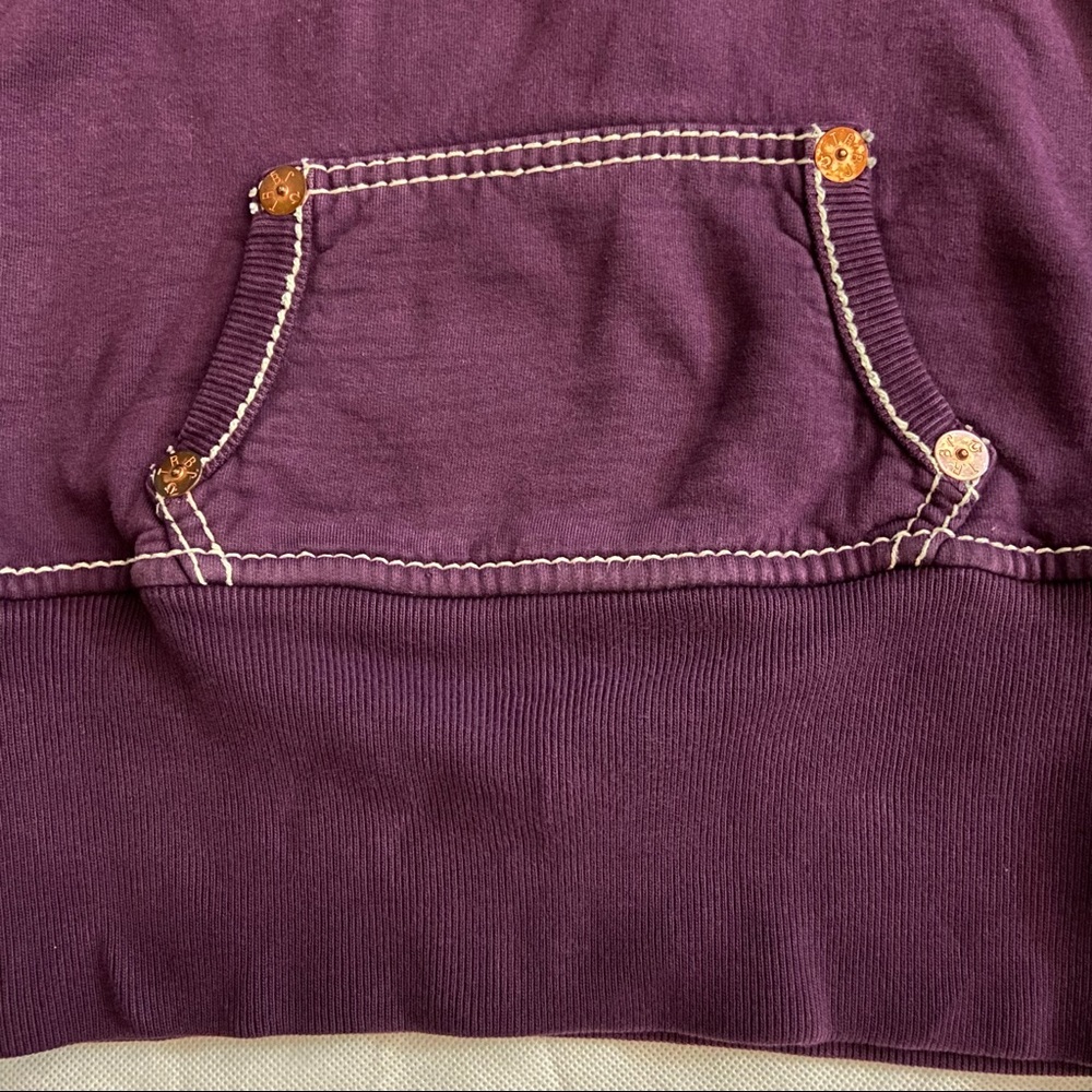 True Religion Girls Purple Hoodie Dress size-M - Picture 4 of 6